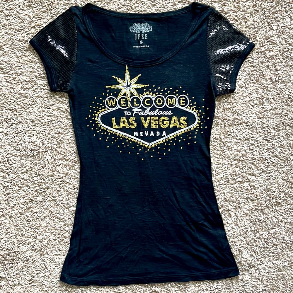 Never worn. Las Vegas sequence top